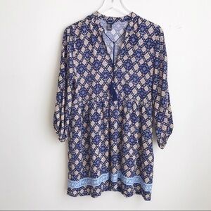 Forever21 printed dress with tassel tie